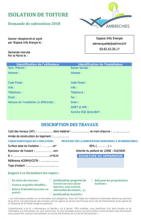 isolation maison subvention